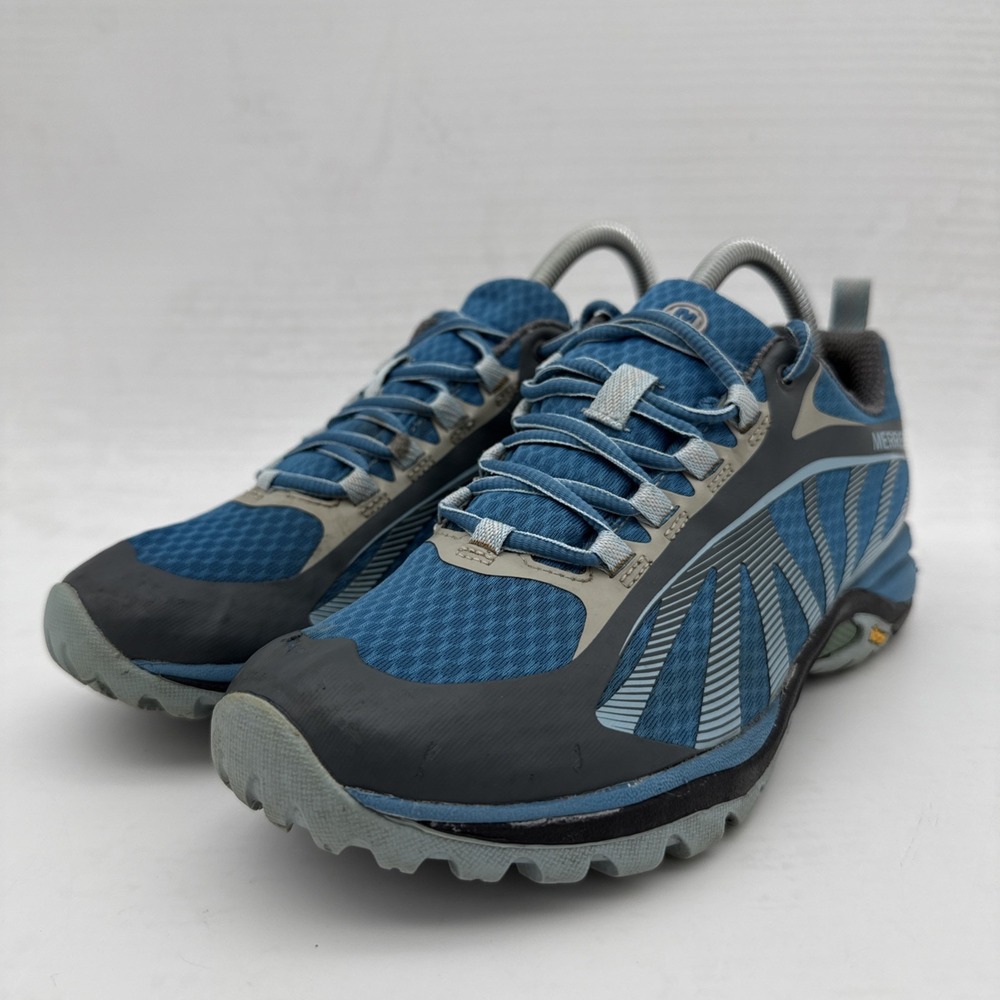 Merrell Shoes Womens 7.5 Siren Edge Hiking Sneakers Blue Low Top Lace Up J37592 - Picture 10 of 16